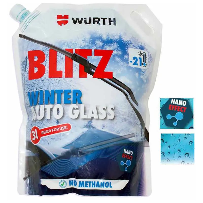 Tečnost za vetrobran zimska -21°C WURTH Blitz - 3 L