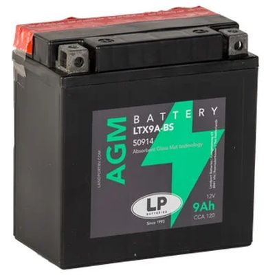 Akumulator za motocikl LANDPORT AGM 12 V 9Ah +L