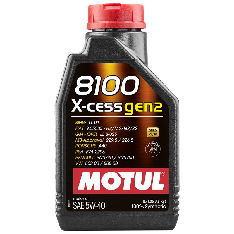 Motorno ulje MOTUL 8100 X-Cess Gen2 5W40 1 L
