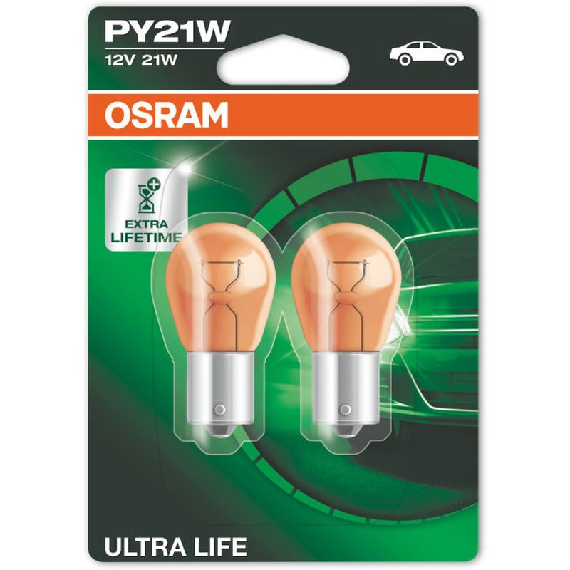 Sijalica PY21W migavca žuta (narandžasta) OSRAM Ultra Life - 2 kom