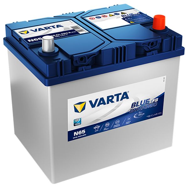 Akumulator VARTA EFB Blue Dynamic Asia 12 V 65 Ah +D