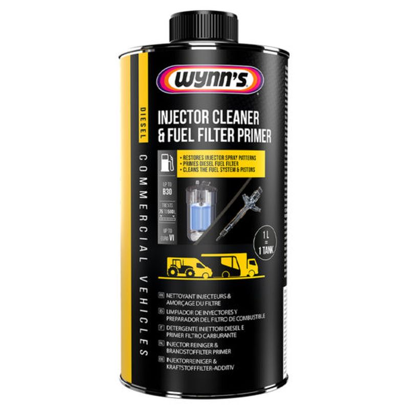 WYNNS Commercial Vehicle Injector Cleaner & Filter Primer 1 L