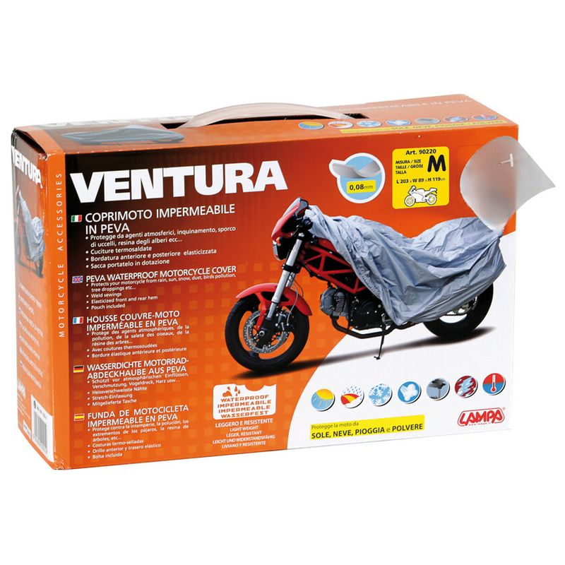 Cerada za motocikle LAMPA Ventura - M (203x119x89 cm)