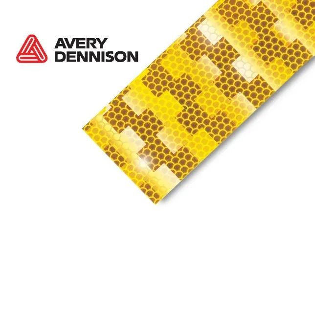 Traka reflektujuća Avery Dennison - žuta 50mm (1 metar)