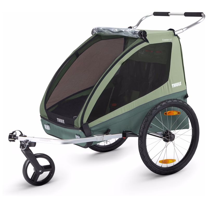 THULE Coaster XT 2 dečija kolica/prikolica za bicikl - basil green