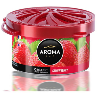 Miris za auto limenka Aroma Organic 40g - Strawberry