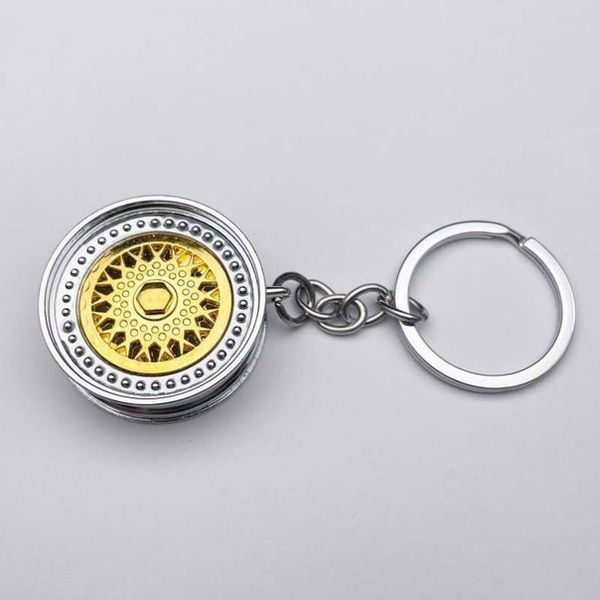 Privezak za ključeve - felna bbs - zlatna
