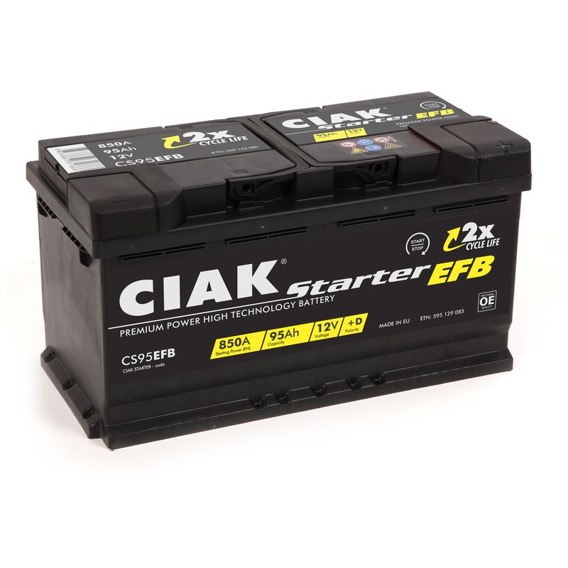 Akumulator CIAK Starter EFB 12 V 95 Ah +D