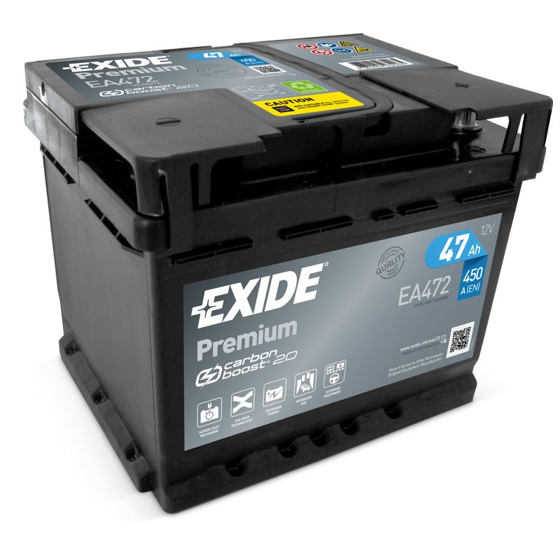 Akumulator EXIDE Premium Carbon 12 V 47 Ah +D