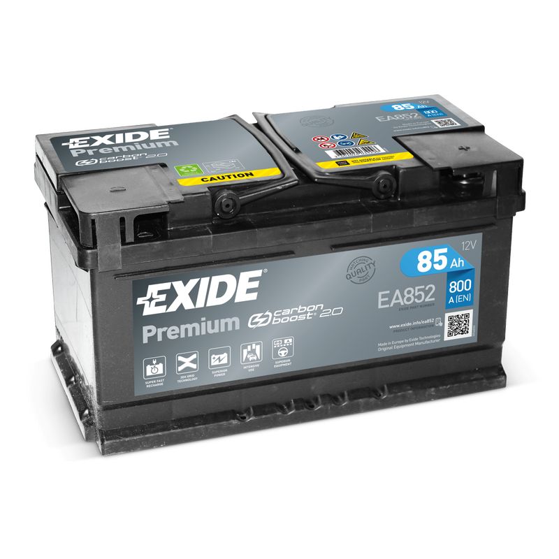Akumulator EXIDE Premium Carbon 12 V 85 Ah +D