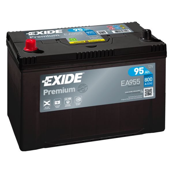Akumulator EXIDE Premium Carbon Asia 12 V 95 Ah +L