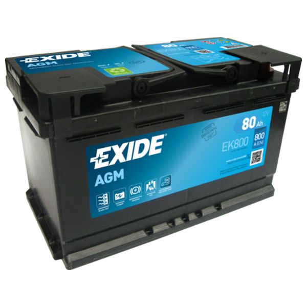 Akumulator EXIDE AGM 12 V 80 Ah +D