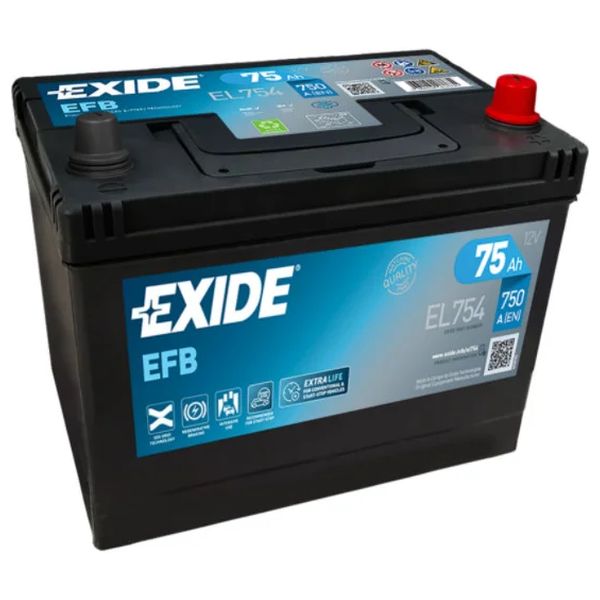 Akumulator EXIDE EFB Asia 12 V 75 Ah +D