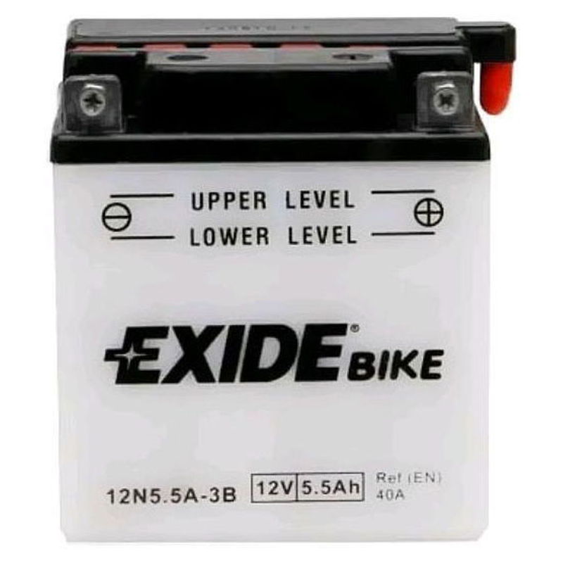 Akumulator za motocikl EXIDE Moto 12V 5.5Ah +D beli