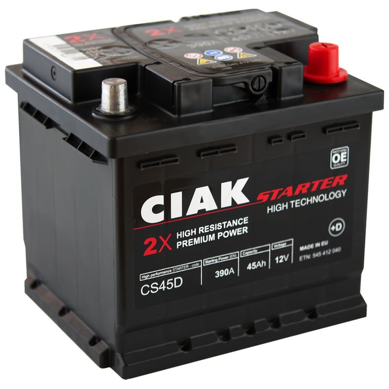 Akumulator CIAK Starter 12 V 45 Ah +D