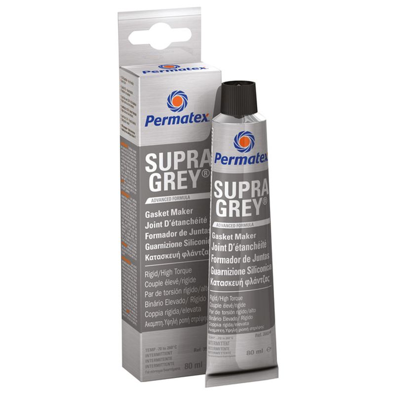 PERMATEX Supra Grey Silicone Gasket Maker 80 ml