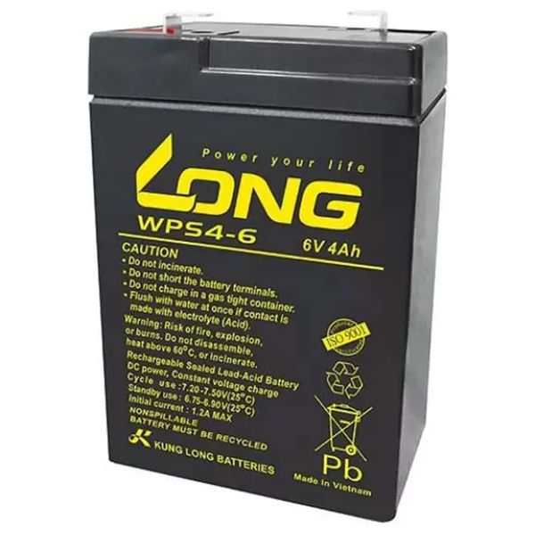 Akumulator stacionarni 6V 4Ah LONG WP4-6
