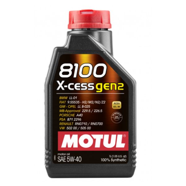 Motorno ulje MOTUL 8100 X-clean gen2 5w40 1/1