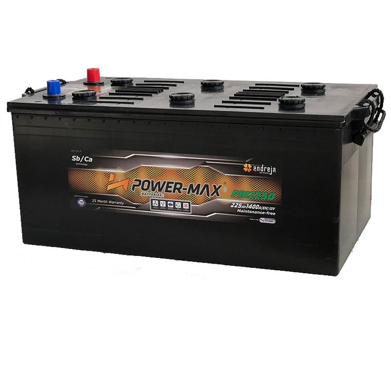 Akumulator POWER MAX PM2250 12 V 225 Ah +L