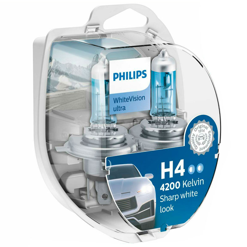 Sijalica H4 + 2 x W5W Philips White Vision Ultra