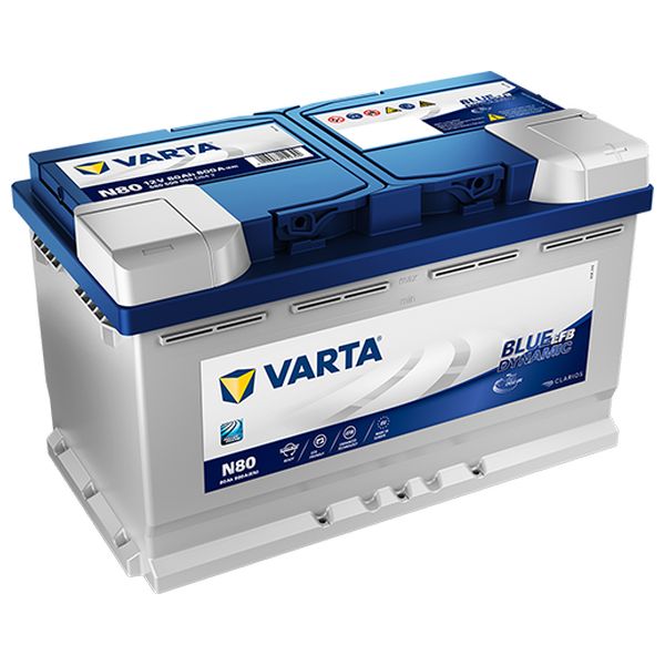 Akumulator VARTA EFB Blue Dynamic 12 V 80 Ah +D